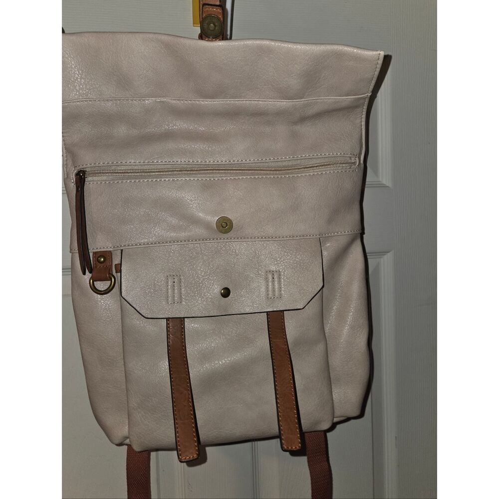 Leather-Style Backpack - Picture 2 of 4